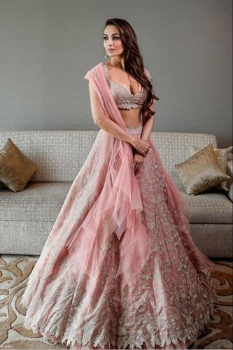 Indian Wedding Dresses Designer Lovely Indian Ethnic Designer Bridal Ruby Silk Embroidered Lehenga