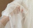 Infant Wedding Dresses New Champagne Swiss Dot soft Tulle Lace Fabric for Doll Dress