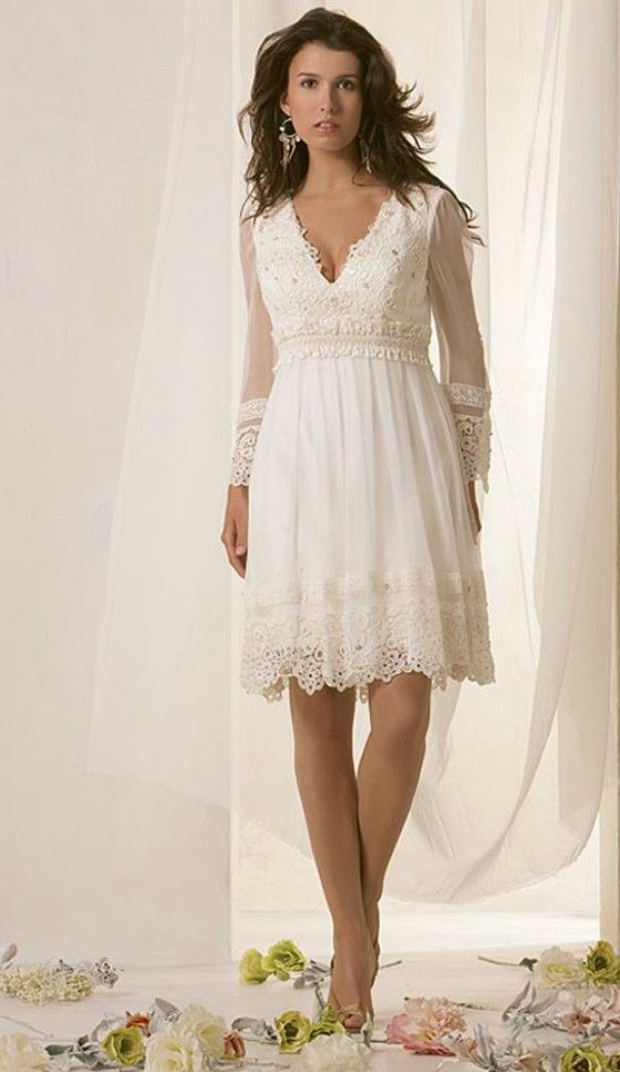 cool casual wedding dresses simple informal short long sleeve casual short wedding dress l 8fad528a25e5d23e