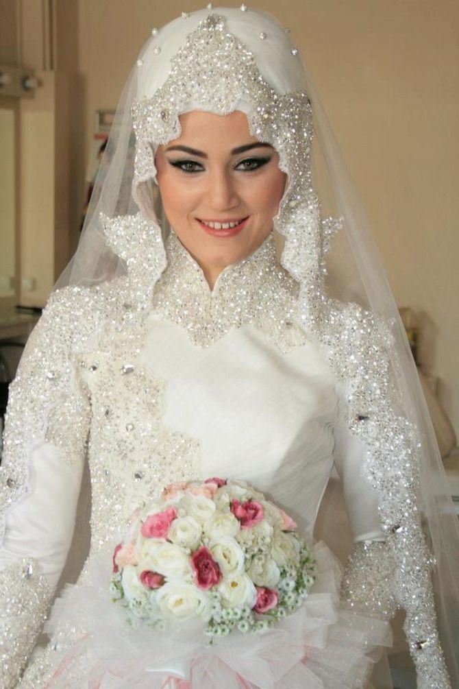 Islamic Wedding Dresses for Sale Lovely Hijab Modern Style White Wedding Dress