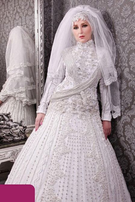 Islamic Wedding Dresses for Sale Unique Discount Luxury Crystal Beaded Arabic Dubai Muslim Hijab