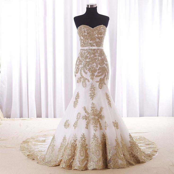 Ivory and Gold Wedding Dresses Best Of Real Wedding Dress Gold Lace Appliques Bridal Dresses Court