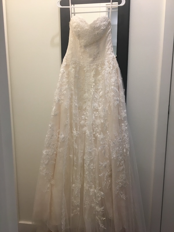 Ivory Brides Luxury Size 4 Melissa Sweet Blush Ivory Wedding Dress