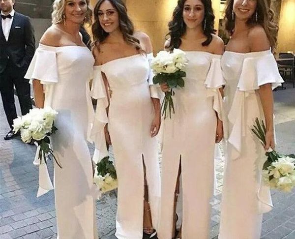 Ivory Brides Maid Dresses Lovely 2019 White Ivory Bridesmaid Dress Western Summer Country Garden formal Wedding Party Guest Maid Honor Gown Plus Size Custom Made Dresses Line