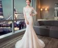 Ivory Colored Wedding Dress Inspirational Half Sleeves Mermaid Wedding Dresses with Lace Appliques 2019 High Quality Wedding Gowns Lace Up Bridal Dress Ball Gowns for Sale Ball Gowns Line