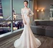 Ivory Colored Wedding Dresses Luxury Half Sleeves Mermaid Wedding Dresses with Lace Appliques 2019 High Quality Wedding Gowns Lace Up Bridal Dress Ball Gowns for Sale Ball Gowns Line