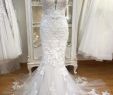 Ivory Mermaid Wedding Dresses Elegant Spaghetti Strap Lace Mermaid Tulle Applique Ivory Wedding