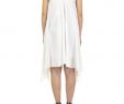 Ivory Silk Dress Lovely Moschino Boutique Buckled asymmetric Silk Dress