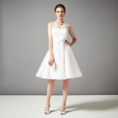 Ivory Tea Length Wedding Dresses Elegant Phase Eight Ivory Sally Tulle Wedding Dress at Debenhams