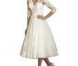 Ivory Tea Length Wedding Dresses Inspirational Tea Length Wedding Dress