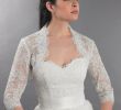Jackets for Wedding Dresses Awesome 2019 Whrite and Ivory Lace High Neck Front Open Bridal Wraps Jackets Shawl Bolero Shrugs Stole Caps Women Bridesmaid Wedding Dress From Zcl1905