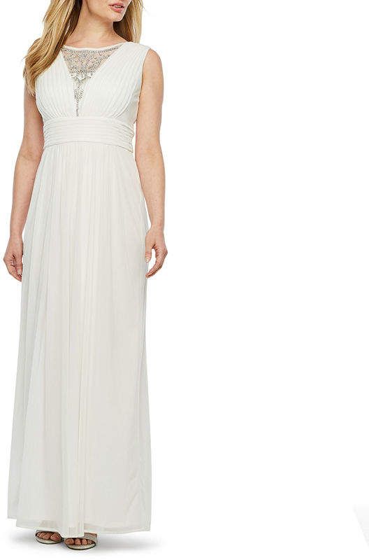 Jcpenney Wedding Dresses Bridal Gowns Awesome Scarlett Sleeveless Beaded evening Gown Wedding Bridal
