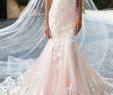 Jewel Neckline Wedding Dresses Unique Glamorous Tulle Jewel Neckline See Through Bodice Mermaid