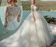Jeweled Neckline Wedding Dress Lovely Elegant 2019 Jewel Neck Lace Ball Gown Wedding Dresses Half Sleeve Appliques See Through Back Long Custom Made Wedding Dress