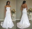 Jim Heljm Wedding Dresses Inspirational White Silk Duchess Satin Trumpet Bridal Gown Strapless