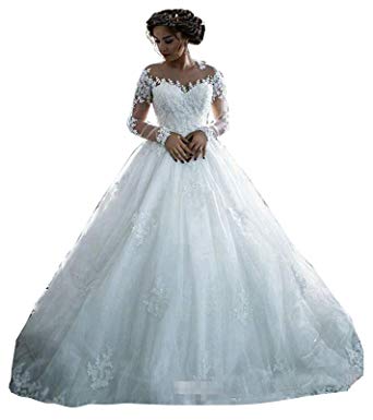 Jj Wedding Dresses Reviews Lovely Fanciest Women S Lace Wedding Dresses Long Sleeve Wedding