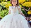 Kids Dress for Weddings Fresh Elegant Lovely Ankle Length Flower Girls Dresses for Wedding Lace Holy Munion A Line Pageant Dresses for Little Girls