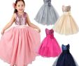 Kids Dress for Weddings Lovely Flower Girl Angel Ring Girl Kid Princess Wedding Bridesmaid Party formal Sequin Ball Gown Dress for Little Girl Airyclub