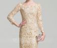 Knee Length Dresses for Wedding Guests Beautiful Sheath Column Scoop Neck Knee Length Lace Mother Of the Bride Dress