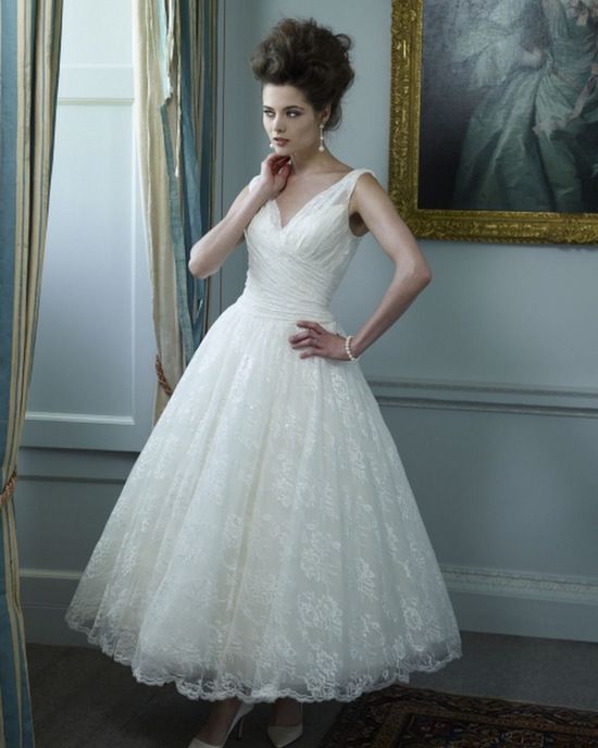 Knee Length Lace Wedding Dresses Elegant top 10 Tea Length &amp; Ballet Style Bridal