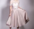 Knee Length Lace Wedding Dresses Lovely 1950s Tea Length Satin and Lace Dress