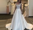Lace and Satin Wedding Dresses Best Of Western Country A Line Wedding Dresses Illusion Bodice Lace Appliques Sleeveless Long Bohemian Bridal Gowns Plus Size Robe De Mariée