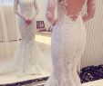 Lace Back Wedding Dresses Fresh Charming F the Shoulder Long Sleeves Lace Mermaid Wedding