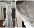 Lace Back Wedding Dresses Fresh Lace Wedding Dress Low Back Wedding Gown Lace Mermaid Satin Lace Gown