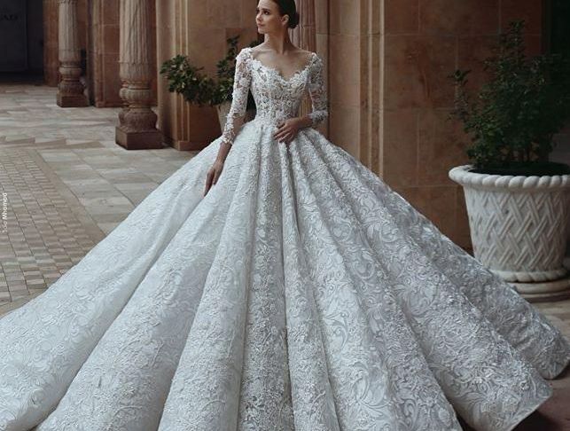 Lace Ball Gown Wedding Dresses Lovely Luxury Lace Ball Gown Wedding Dresses Y F Shoulder 3d