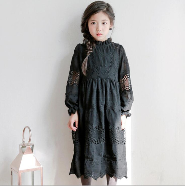 Lace Dress Styles Unique 2018 2018 Korean Style Girls Lace Dress Autumn Spring Full Sleeve Fashion Girls Dresses 5 10 Years From thewindblows $21 11