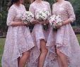 Lace Dresses for Wedding Guests Lovely 2017 Full Lace Elegant Bridesmaid Dresses Jewel Half Sleeves formal Wedding Guest Dresses Custom Made High Low Maid Honor Plus Size Cheap