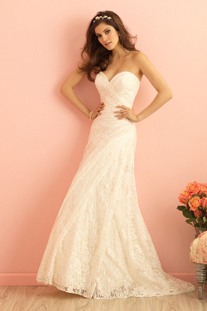 Lace Strapless Wedding Dresses Awesome Ruched Fit and Flare Wedding Dress Strapless Sweetheart