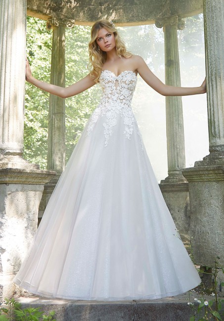 Lace Strapless Wedding Dresses Lovely Mori Lee 2044 Pierette Dress Madamebridal