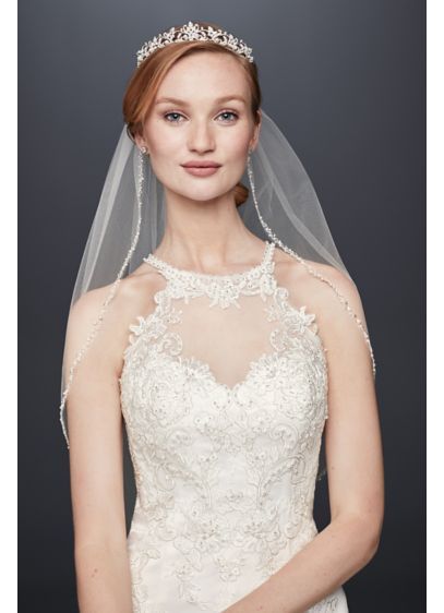Lace Wedding Dress Unique Jewel Lace and Tulle Illusion Neck Wedding Dress Style