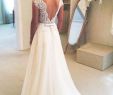 Lace Wedding Dresses with Sleeves and Open Back Best Of A Line Round Neckline Chiffon Lace Long Open Back Sleeves