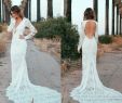 Lace Wedding Dresses with Sleeves and Open Back New Discount New Romantic Bohemian Wedding Dresses 2019 Y Deep V Neck Open Back Long Sleeves Full Lace Wedding Dress Summer Beach Bridal Gowns Wedding