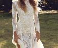 Lace Wedding Dresses with Sleeves and Open Back New Inca