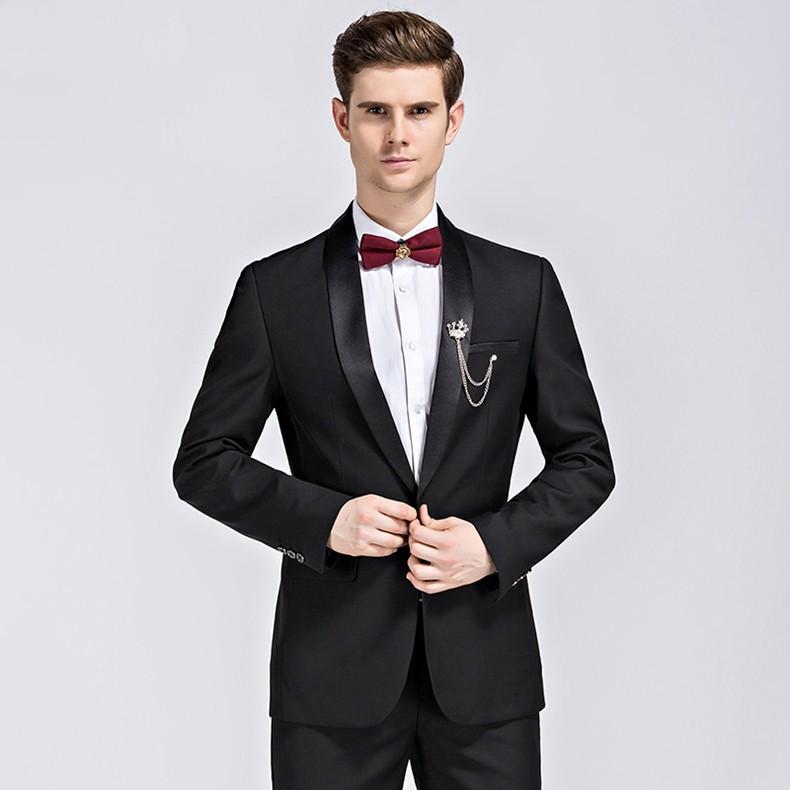 men wedding suit male groom suit latest coat pant designs slim fit mens dress suits brand shawl collar black tuxedos for men q85