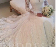 Latest Wedding Dresses Unique V Neck Lace Wedding Dress with Long Sleeve In 2019