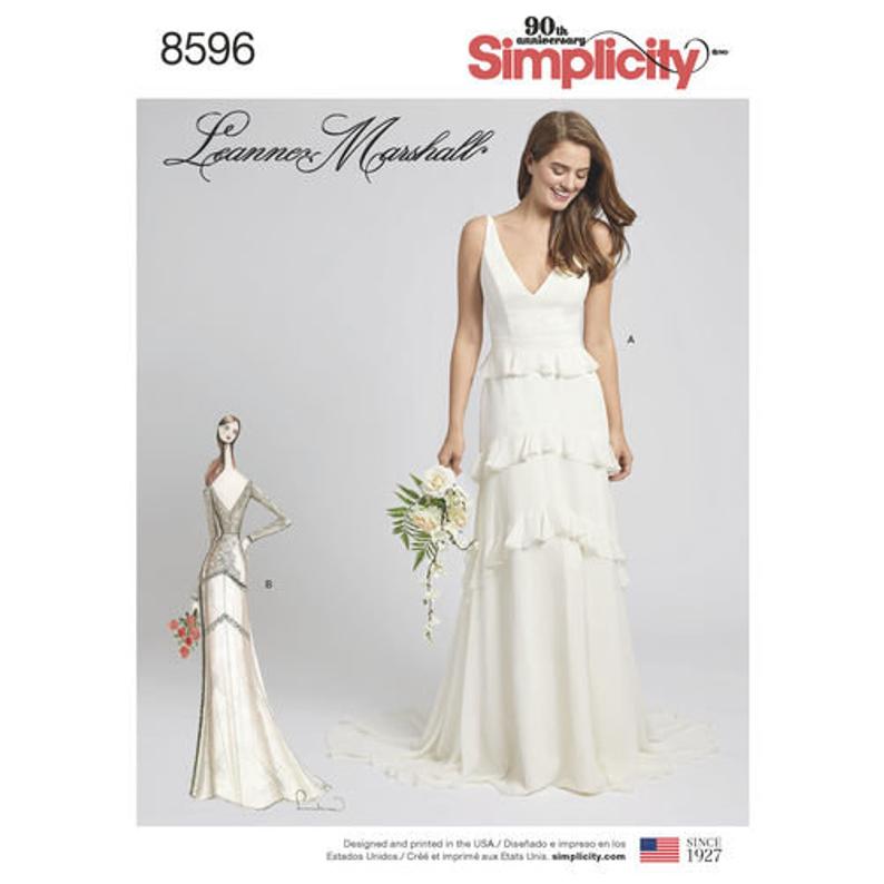 Leanne Marshall Wedding Dresses Best Of Simplicity Sewing Pattern 8596 Misses Gown with Train Option