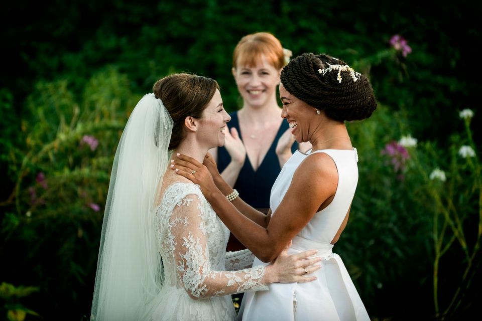 Lesbian Wedding Dresses Fresh Two Brides Three Dogs E Cat and E Very Special