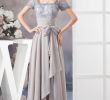 Light Grey Bridesmaid Dresses Long Awesome Light Grey A Line Chiffon Long Prom Dresses Short Sleeves Lace Beaded Strapless Floor Length Long Bridesmaid Dresses Wd4 1065 Lace Dresses Long Dress