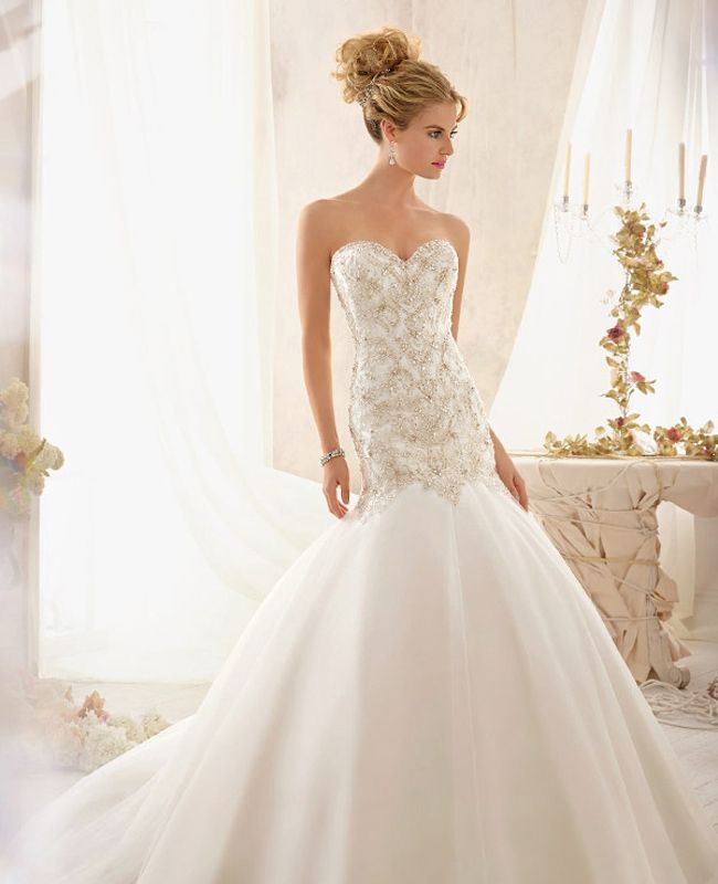Lightweight Wedding Dresses Elegant Drop Waist Wedding Dress Wedding Dresses In 2019