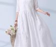 Linen Dresses for Wedding Beautiful National Wind Summer Elegant Jacquard Cotton Linen Casual