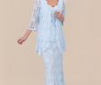 Long Dresses for A Wedding Unique 2019 Light Sky Blue Lace Mother the Bride Dresses with Long Sleeves Jackets Wedding Party Gowns formal Mother Dresses for Wedding Plus Size Mother