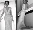 Long Dresses for Beach Wedding Best Of Lihi Hod Bohemian Beach Wedding Dresses Full Lace Long Sleeves Y V Neck Sweep Train Bridal Gowns Custom Made Open Back 2017 Hot Sale
