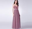 Long Dresses for Wedding Party Beautiful Long Prom Dresses Elegant A Line V Neck Tulle Wedding Party
