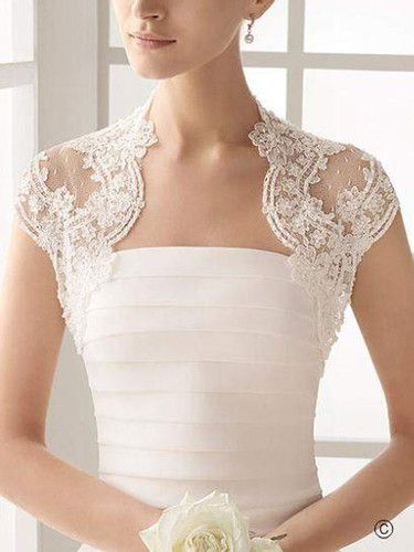 Long Sleeve Bolero Wedding Elegant â¥new Size White Ivory Lace Wedding Bridal Bridesmaid Bolero