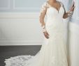 Long Sleeve Illusion Wedding Dress Luxury Christina Wu Illusion Long Sleeve Plus Size Bridal Dress