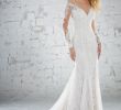 Long Sleeve Illusion Wedding Dress New Mori Lee Karolina Style 6888 Dress Madamebridal